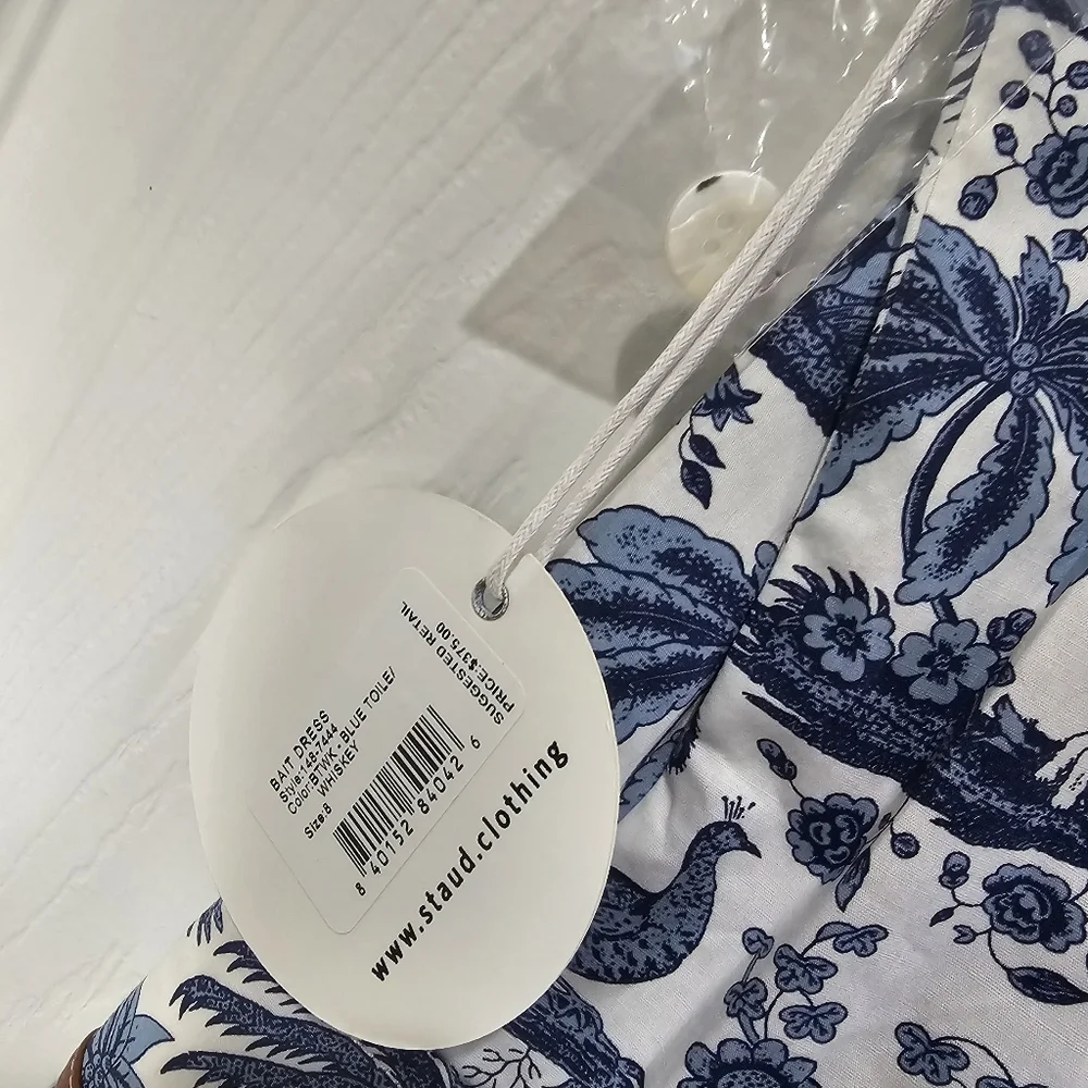 Staud Bait Toile Sleeveless Midi Dress - Picture 5 of 10